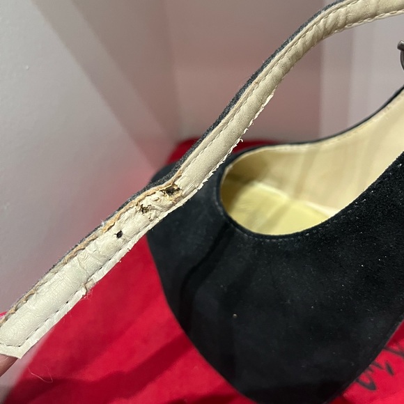 Christian Louboutin - Lady Daf Black Suede Heels - Size 39 - Picture 6 of 6